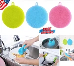 10PC Silicone Dishwashing Brush Multifunction Kitchen Cleaning Scrubber. Fixed Price $8.45.
