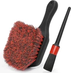 Takavu Wheel Tire Brush - Soft Bristle With Short Handle, Red. Fixed Price $14.76.