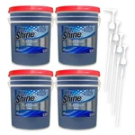 Ultra Shine 4 Pack 3X Platinum Dishwashing Liquid Grease Remover, 5 Gal, Blue. Fixed Price $281.99.