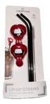 Crofton Lip Sip Straws Set 2 With Cleaning Brush New Package, Sealed. Fixed Price $5.50.