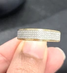 Deal! 0.25CT Natural Pave Diamonds Engagement Wedding Band Ring 10K Gold 6MM. Fixed Price $599.00.