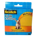 3M Scotch Fur Fighter Hair Remover Refill Sheets 3.8" X 7", 8-PACK. Fixed Price $25.00.