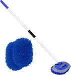 62" Car Wash Brush With Long Handle Microfiber Blue. Fixed Price $28.41.