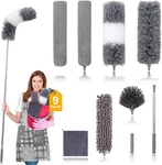 Microfiber Duster For Cleaning Fan, High Ceiling, Blinds, Furniture, Cars 9PCS. Fixed Price $31.34.