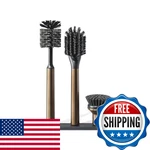 Curio Home Goods Ionic Brush Set Magnetized To Stand Upright Stainless Steel. Fixed Price $86.19.